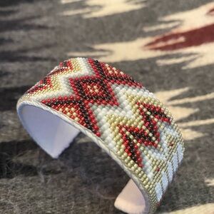 Native American beaded cuff bracelets